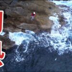 灼熱！！女が夏の海で過酷な磯釣りをしたら大物が次から次にルアーに襲いかかって来ました…丨釣り丨車中泊丨fishing丨catch＆cook丨fishing video丨fishing lady
