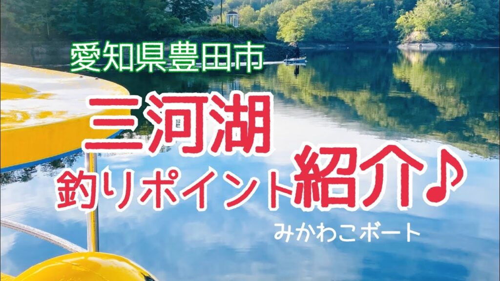 三河湖釣りポイント紹介♪素敵な出会いを応援します📣三河湖ボート