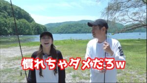 ○○に慣れすぎた危険な釣りガール。【桧原湖バス釣り】