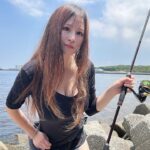 釣れすぎて思わずニヤける女の釣り日和。