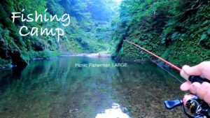 癒しの渓流　岩魚を釣って庭池で飼ってみたら巨大化した　絶品キャンプ飯