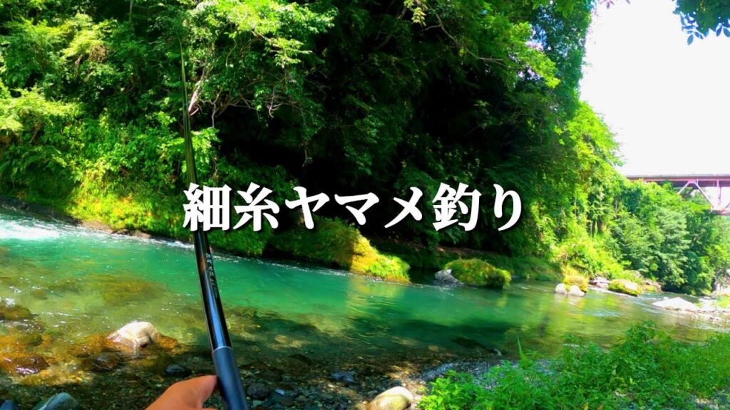 【渓流釣り】【餌釣り】カラカラの川で釣り