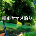 【渓流釣り】【餌釣り】カラカラの川で釣り
