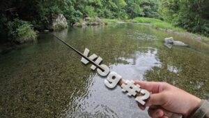 川、景色、100点！！なお、釣果は0点でした。