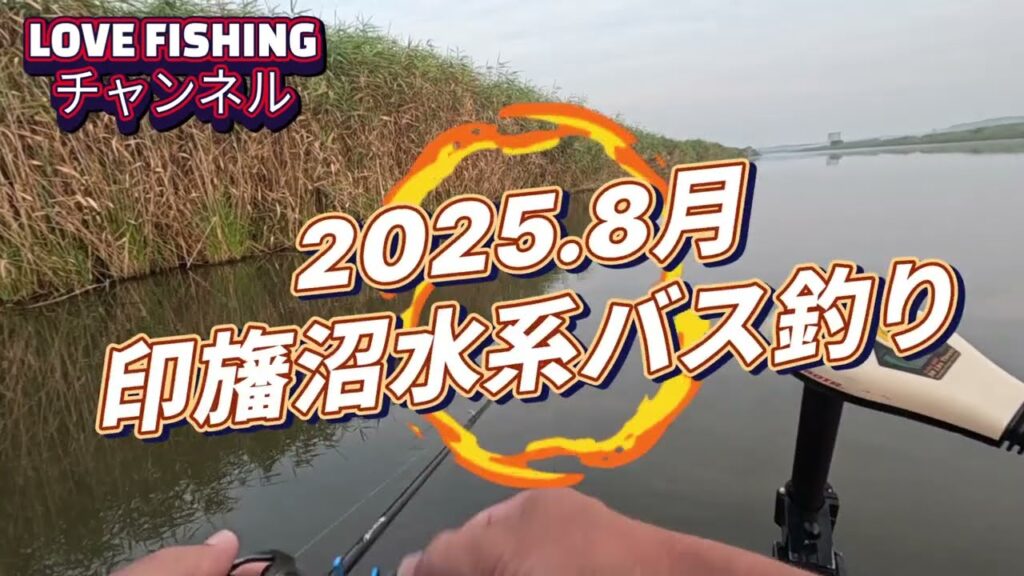 2025.8月【印旛沼水系バス釣り】暑すぎて暑すぎて3時間が限度でした