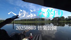 へらぶな釣り20250803皆楽公園沼