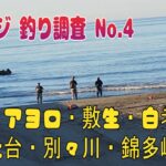 アキアジ釣り調査 No4　登別川 アヨロ川・敷生 白老 別々川 錦多峰川
