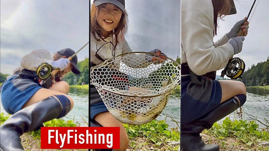フライフィッシング 女子 おすすめの 管理釣り場   #shorts 💕