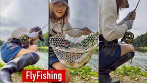 フライフィッシング 女子 おすすめの 管理釣り場   #shorts 💕