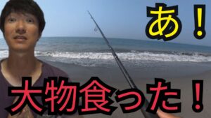 遠州灘サーフで暗い内からルアー釣り～エサ釣りやったら…