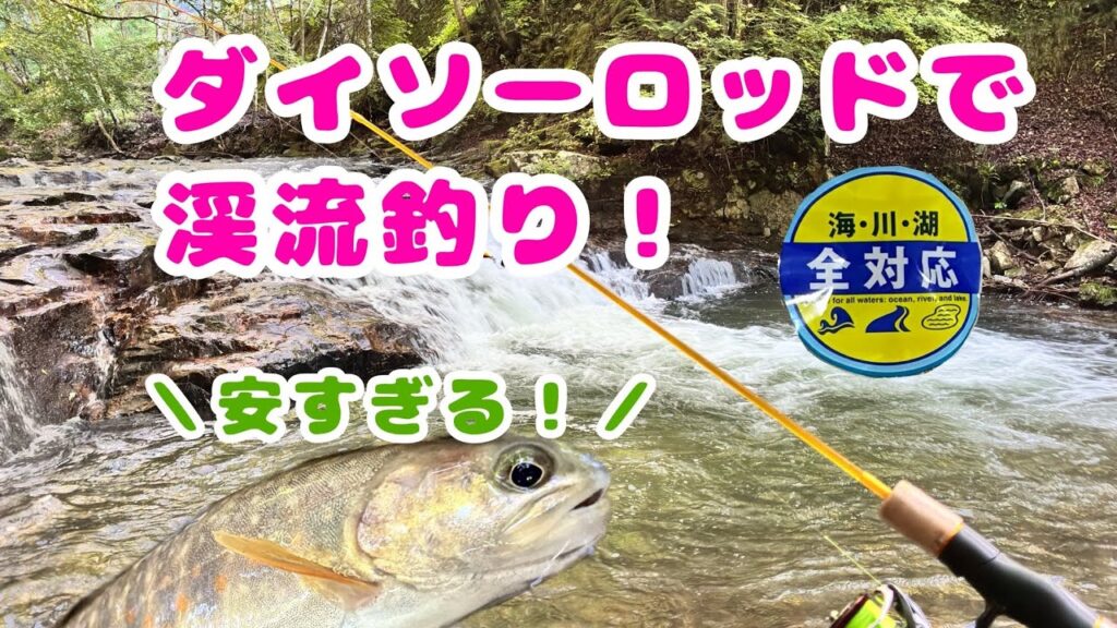 【雑レビュー】渓流でダイソーロッドを使ってみた！【ダイソーロッド】