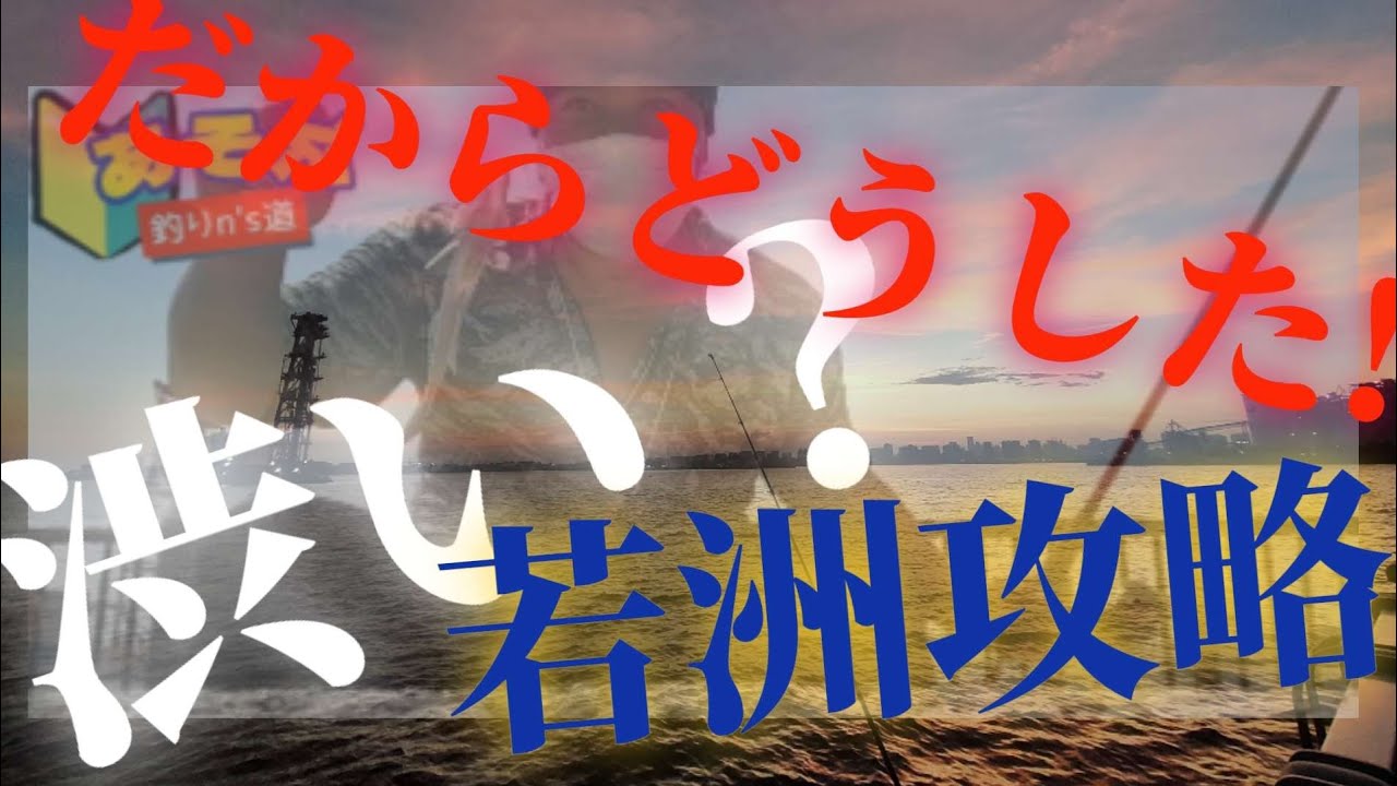 【若洲/海釣り施設内攻略】キツい濁り目の時は魚の通り道をねらいましょう!初心者も。