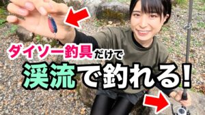 【激安】ダイソーの釣り竿とスプーン使ったら結構釣れたwwおすすめはコレ！