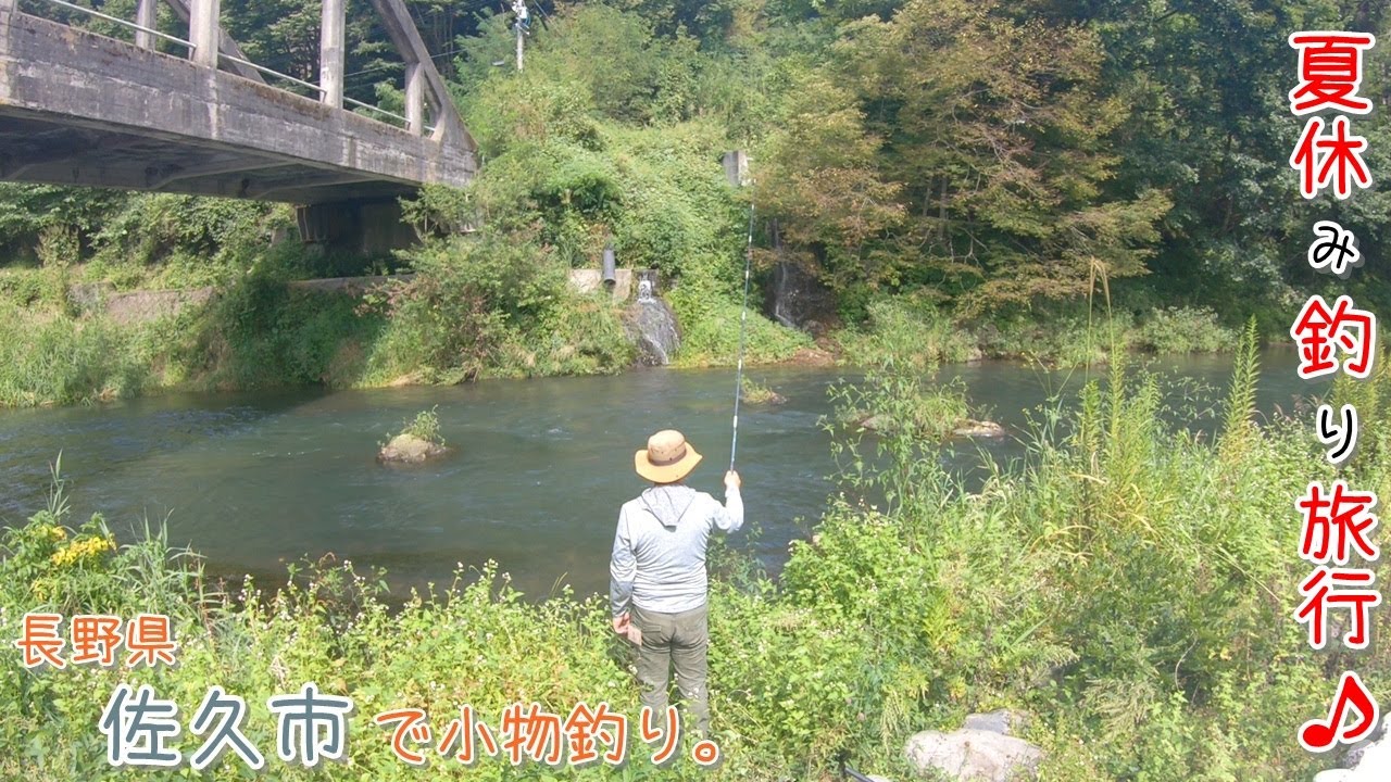 遅めの夏休み！の～んびり1泊釣り旅行～♪  佐久は鯉が有名なの？    長野県 佐久市で小物釣り。