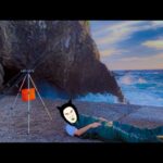 無人の沖堤防で野宿釣りしたら、とんでもないことに…