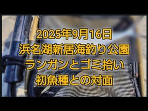 ランガン&ゴミ拾い　お気楽釣行　浜名湖新居海釣り公園　