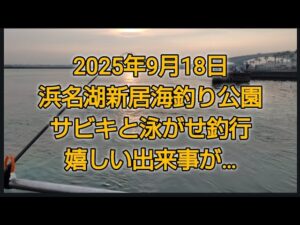 浜名湖新居海釣り公園 サビキと泳がせ 渋い釣果でも嬉しい出来事🎵