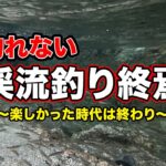 【渓流釣りは終わり】釣れない。爆釣だった川が環境悪化で永遠にさらば。天然アマゴの楽しかった里川の時代は終わり