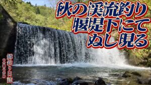 秋の渓流釣り〜堰堤下にてぬし現る【渓流釣り北海道】
