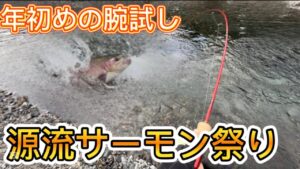 ドラマが‼️源流サーモン祭りじゃー‼️【エリアトラウト 管理釣り場】
