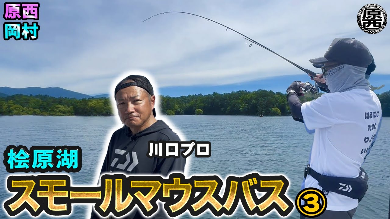 原西&岡村の桧原湖で【スモールマウスバス釣り】③