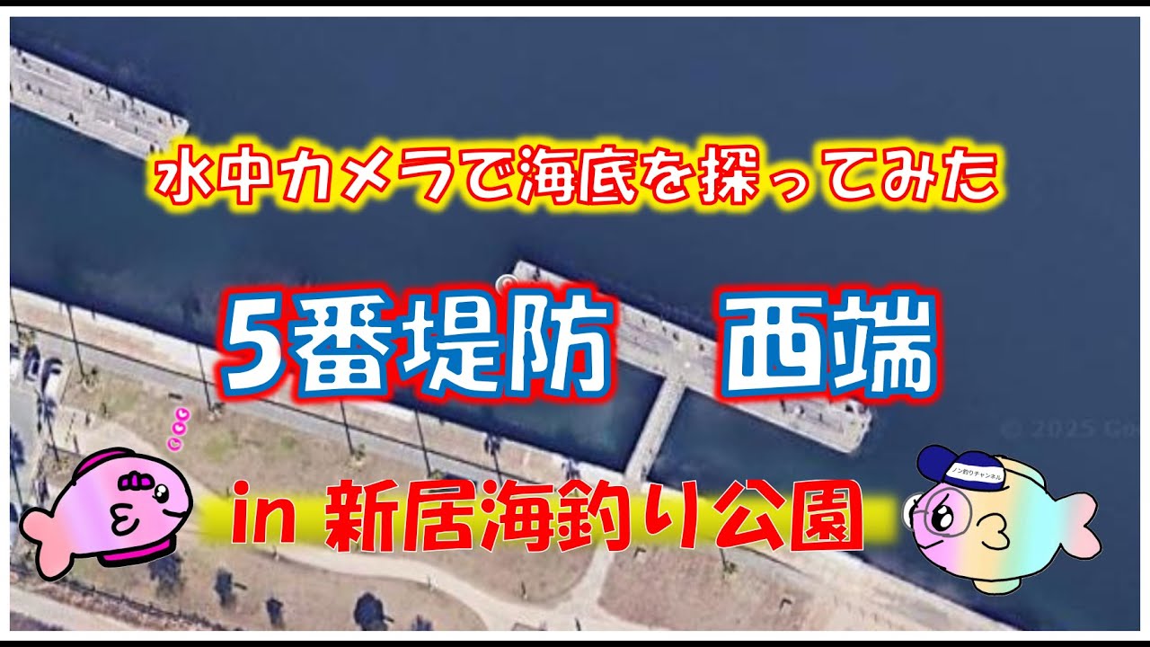 新居海釣り公園 5番堤防 海底調査!浜名湖 釣り