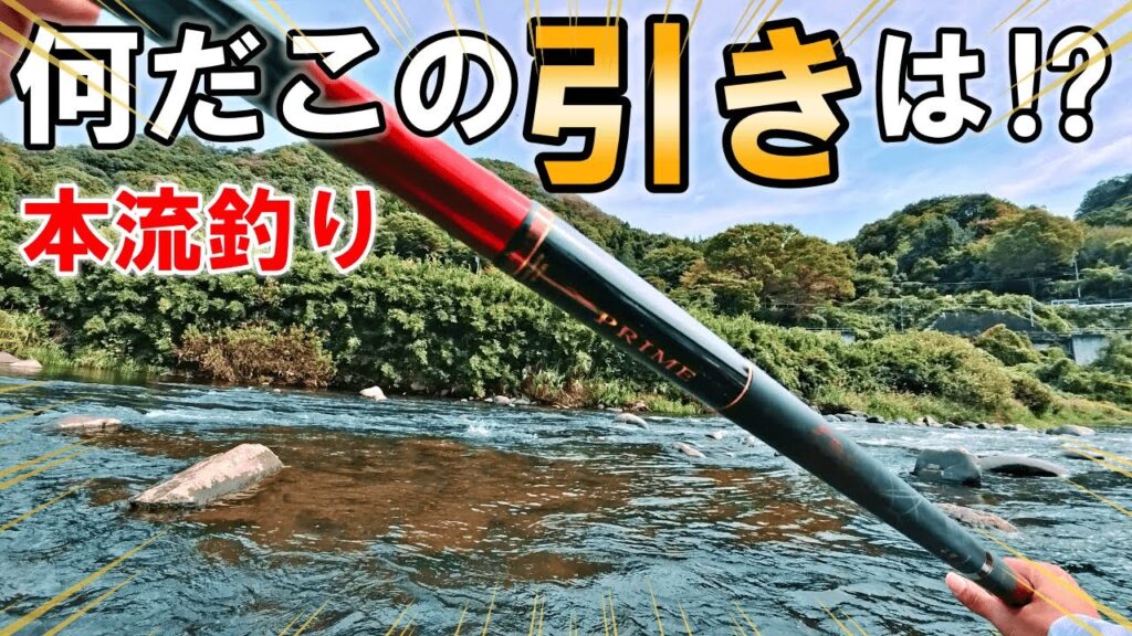 本流竿がいとも簡単にひん曲がる川でニジマス釣り（9月下旬）