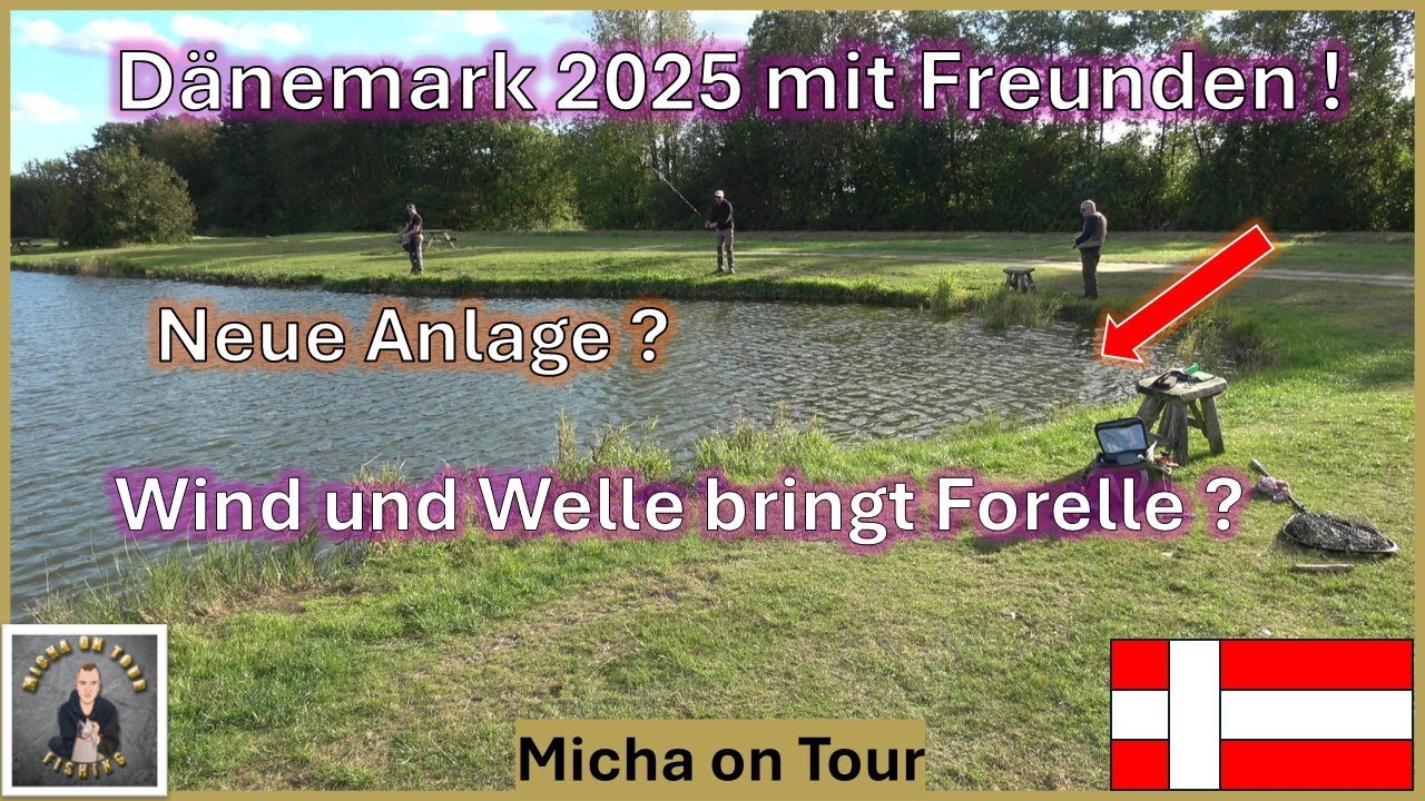 Neuen Forellensee angefahren in Dänemark ! / Wind und Welle bringt Forelle? #angeln #fishing #fish