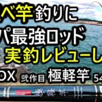 海の延べ竿釣りに PROXの極軽竿 レビューします