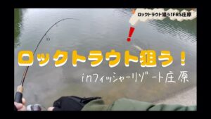狙うはロックトラウトinフィッシャーリゾート庄原 管理釣り場 エリアトラウト