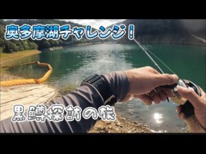奥多摩湖チャレンジ　#バス釣り