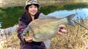 釣れるヘラブナが全部デカい！！山奥のダム湖で両グルテン底釣り【田瀬ダム 岩手県】