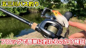 岐阜県五三川バス釣り。ハイプレッシャーなポイントでもフロッグでカバーを狙えば簡単に釣れるのか？試してみる