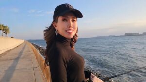 【海釣り】夕暮れ釣り女子🌇🌅夜の海に癒された🌊🌃【釣りガール・初心者】