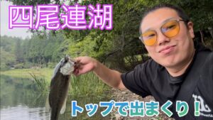 【秘境】四尾連湖でバス釣り!山奥のクリアレイクで挑戦