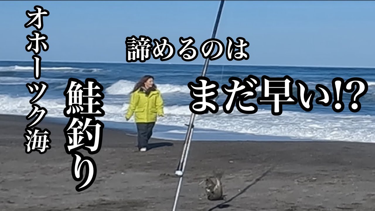【北海道オホーツク海鮭釣り】11月16日まだこんなに釣れるの!?大時化の中鉛を忘れ流されながらも35号の鉛で勝負!!!