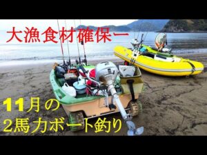 11月の2馬力ボート釣り　久しぶりにエサ釣りに集中したら大漁だった