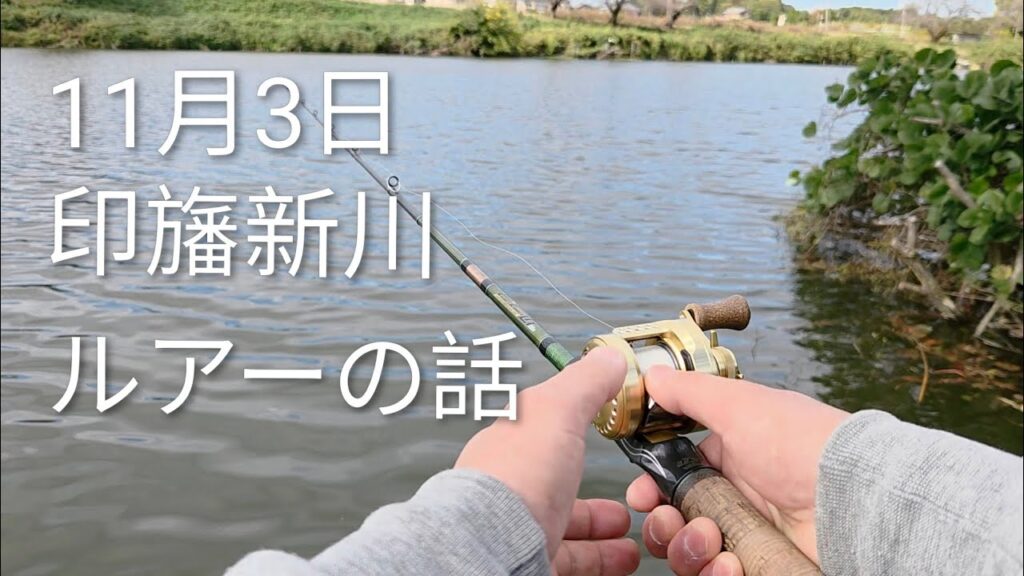 印旛沼　印旛新川バス釣り？2025.11.3