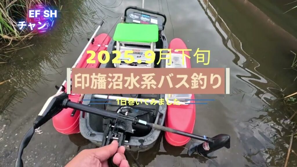 2025.9月下旬【印旛沼水系バス釣り】1日巻いてみました