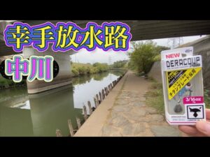 激スレ水路に新作ルアーを投げてみた 【埼玉バス釣り】 おかっぱり 幸手放水路