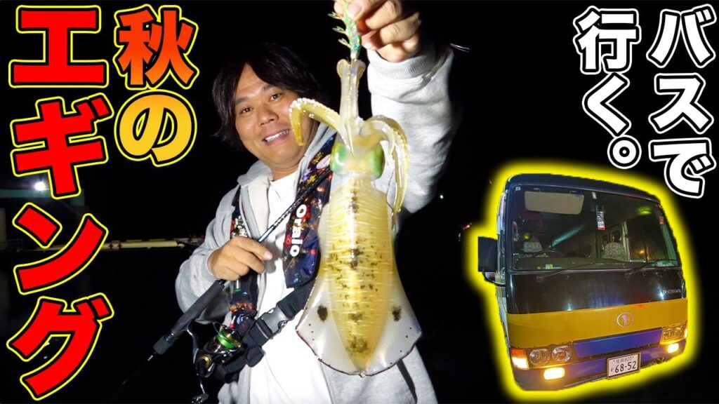 夜の釣りよかバスで秋のエギング旅行！アオリイカが釣れまくる！？