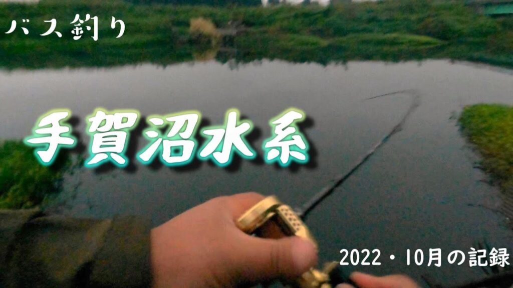 【バス釣り】手賀沼水系　大津川　何とか釣れました・・　おまけは何時もの彼です