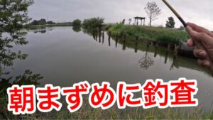 「朝まずめに釣査」 #山ノ神沼 #釣り